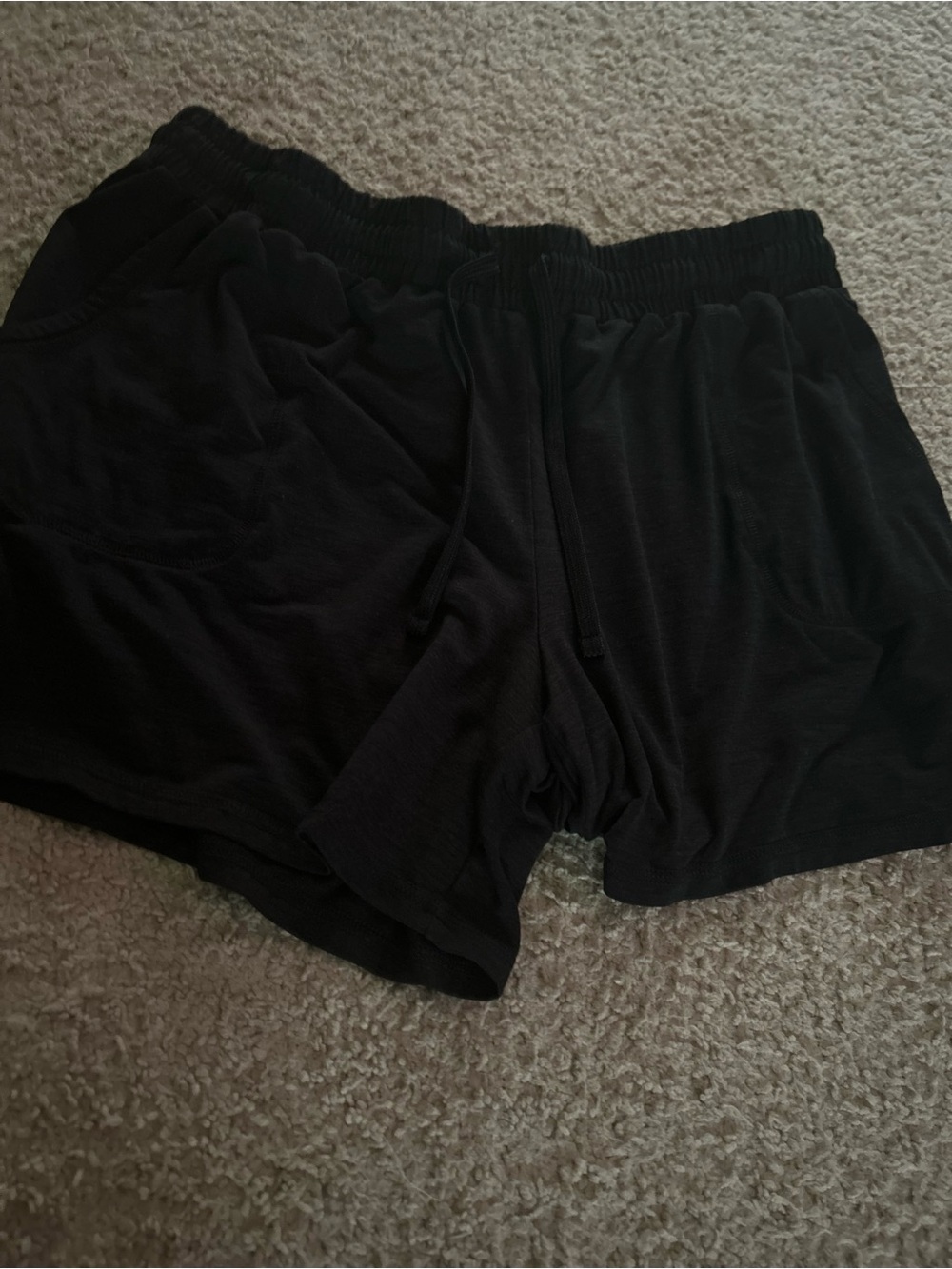 St. John's Bay Black Athletic Lounge Shorts
